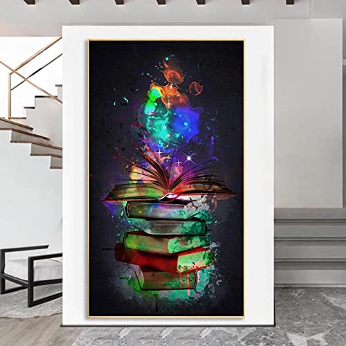 Póster de graffiti abstracto de libros para decoración de salón y dormitorio 3
