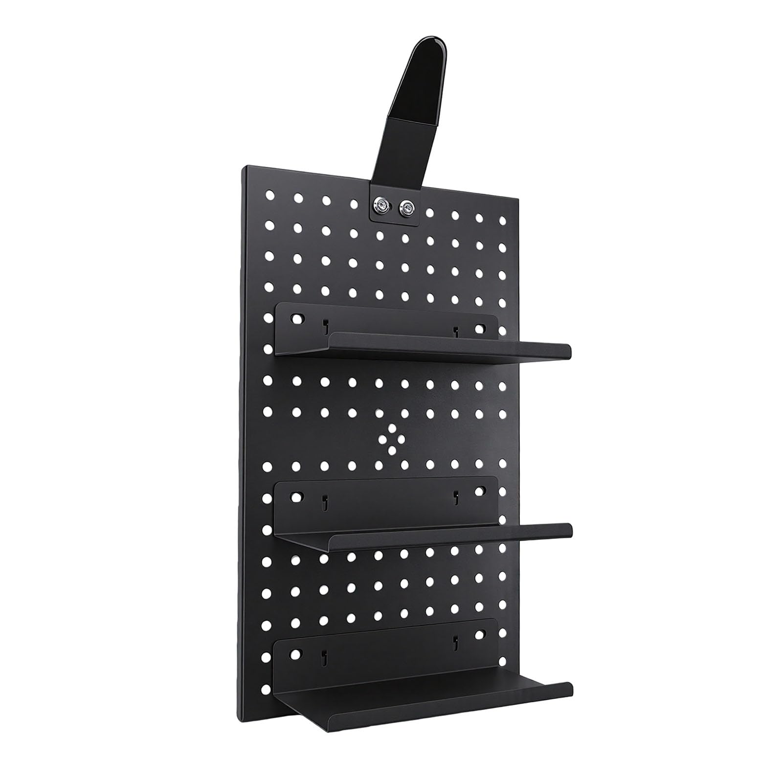 Organizador de Tablero Perforado Luocute de Aluminio para Casco y Accesorios de Bicicleta