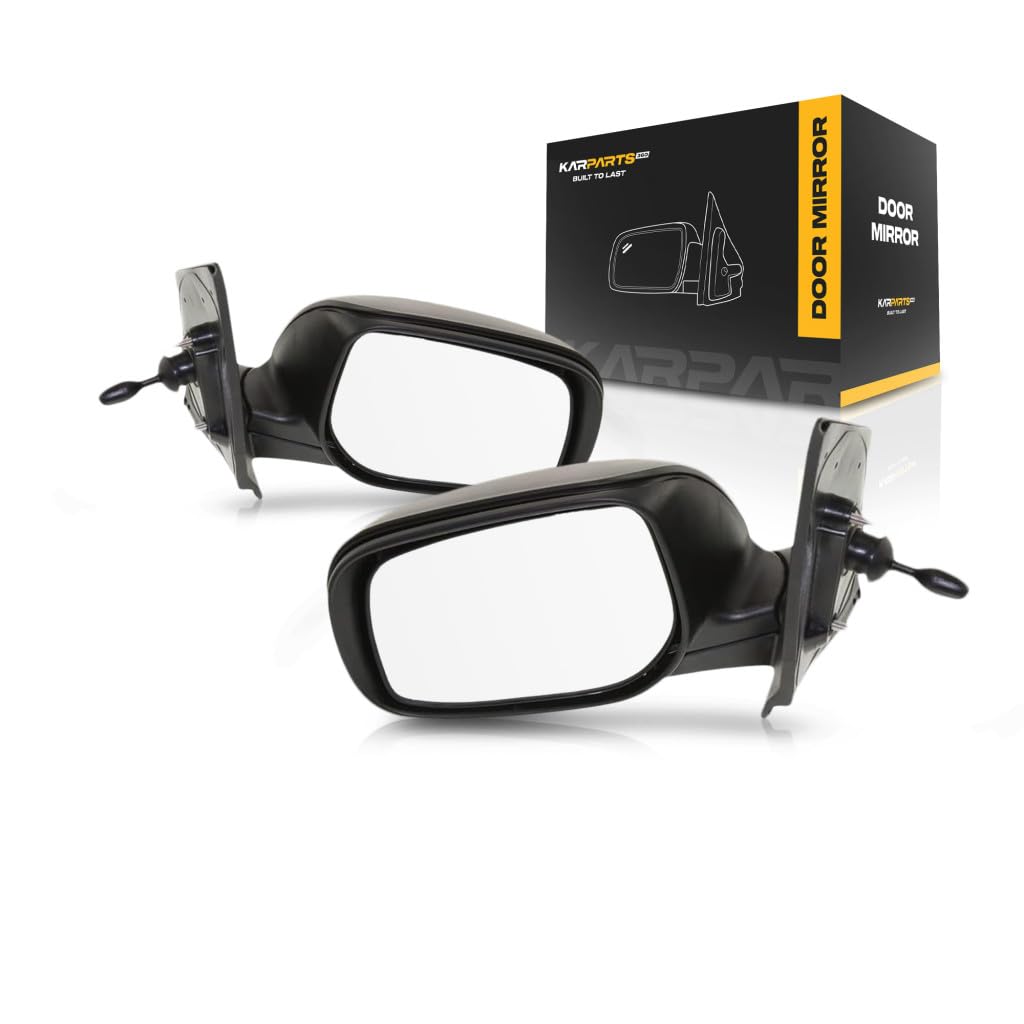 For Toyota Yaris 2007 08 09 10 11 2012 Door Mirror Driver and Passenger Side | Pair | Manual | Remote | Sedan | Paint To Match | Replacement For