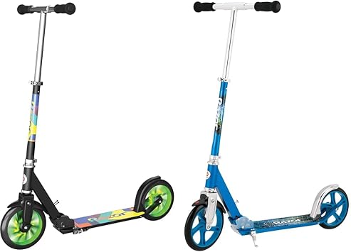Razor A5 Lux Kick Scooter for Kids Ages 8+ 8" Urethane Wheels, Anodized Finish Feat & A5 Lux Kick Scooter for Kids Ages 8+ 8" Urethane Wheels, Anodized Finish Featuring Bold Colors