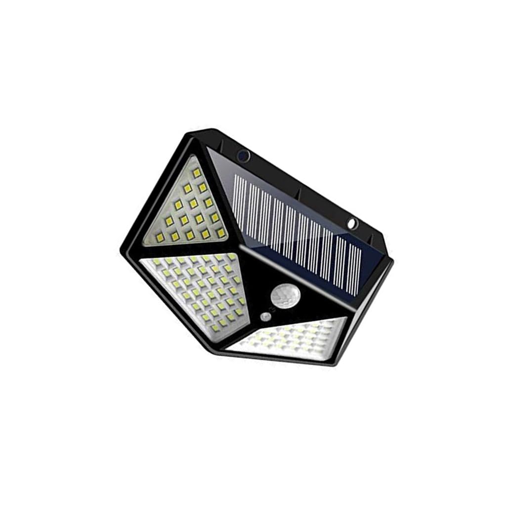 ASGTRADE Solar Rechargable Light Outdoor 100 LEDs Solar Motion Sensor Light with Solar Panel and 3 Modes with IP65 Protection, Waterproof and Dustproof with Wide Angle Lighting-image-48