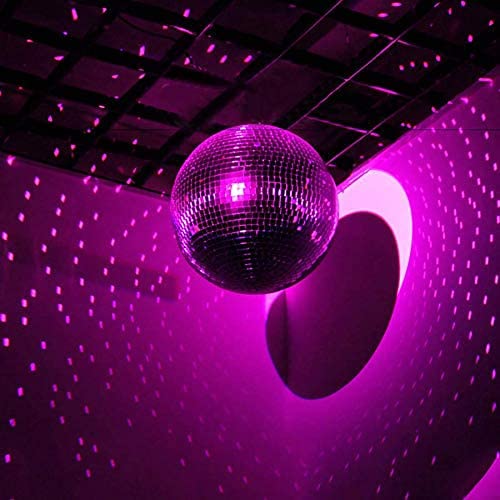 image for Alytimes Disco Ball -6-Inch Cool and Fun Silver Hanging Party Disco Ba