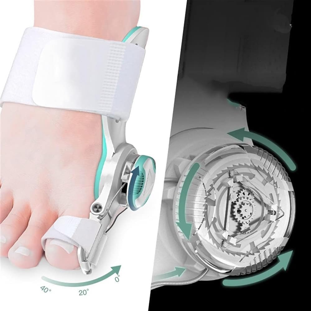 Adjustable Bunion Splint Toe Separator & Bunion Corrector for Bunion Relief,Bunion Corrector Big Toe Straightener, Hallux Valgus Corrector for Day/Night Support