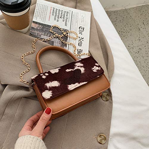 KESYOO Adorável Bolsa de Ombro One Pu Bolsa de Senhora Criativa Bolsa Prática Feminina de Armazename