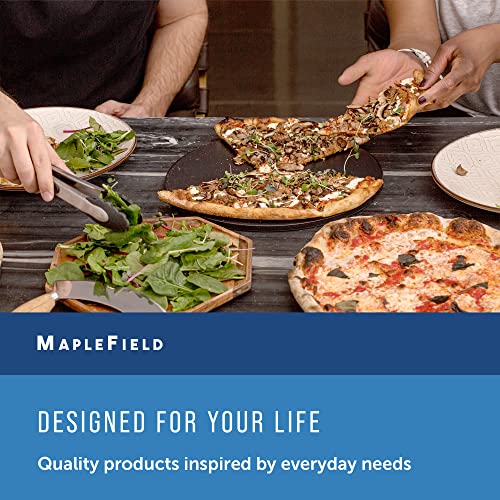 2-Pack Ceramic Pizza Stones - Make Restaurant-Quality Pizza Right At Home - Easy To Use - Durable Up To 500℉ - 100% Black Cordierite - 11.75” Diameter #TOP7