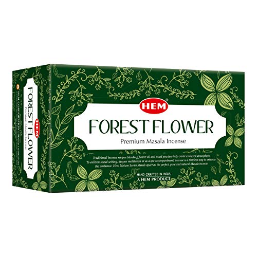 Hem Forest Flower Natural Masala Relaxing Incense Sticks - 12 Packets (15G Each) | Natural Fragrance For Aromatic Rooms | Freshness & Meditation #TOP28