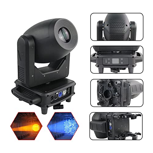 V-Show S718 Elf Led Spot Moving Head -  150W Stage Moving Head Light 6 Gobos 7 Gobos 7 Colors 17 Channels 5 Prism Dmx 512 With Sound Activated For Wedding Dj Party Stage Lighting #TOP2