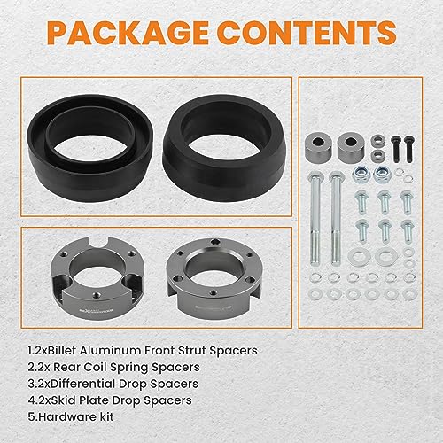 maXpeedingrods 3" Front & 2'' Rear Full Leveling Lift Kit for Toyota 4Runner 2003-2022, FJ Cruiser 2007-2015, With Differential Drop kit - Image 5