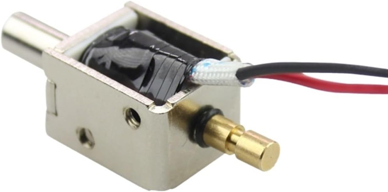 DC12V Push-Pull Round Mouth Electronic Lock electronically Controlled Lock Miniature Electric Plug Lock Solenoid Valve Small Lock