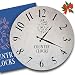 Decorative Wall Clock 24 inches - Farmhouse Wall Clock Non Ticking - Oversized Wall Clock Decorative