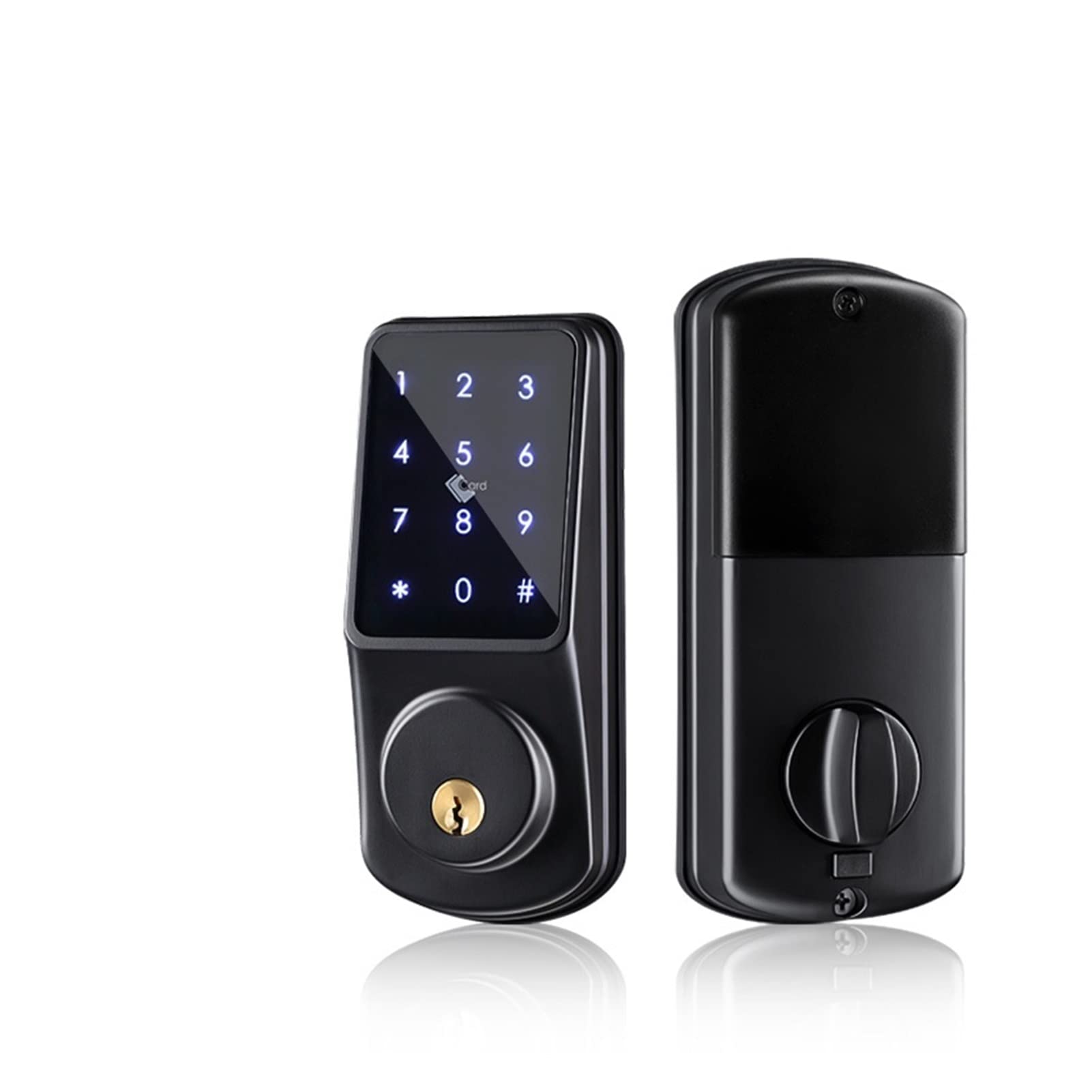 WIFI FECHADURA ELETRONICA Keyless Secure Teclado Control remoto Deadbolt Electronic Digital Smart Puerta Bloqueo con aplicación(Silver)
