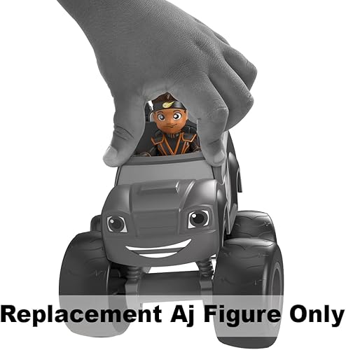 Miniatura 3 de Figura de repuesto Aj para Fisher-Price Nickelodeon Blaze y The Monster Machines Ninja Blaze y AJ - GYD18, negro, naranja, blanco