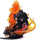 Tamaño: 21 cm Naruto Figuras Uchiha Itachi Feuer Sasuke Susanoo Kizuna Relation PVC Figura Colección Modelo Juguete Pop Figura para Niños Aespaldos Anime Fans 21 cm (Rojo)