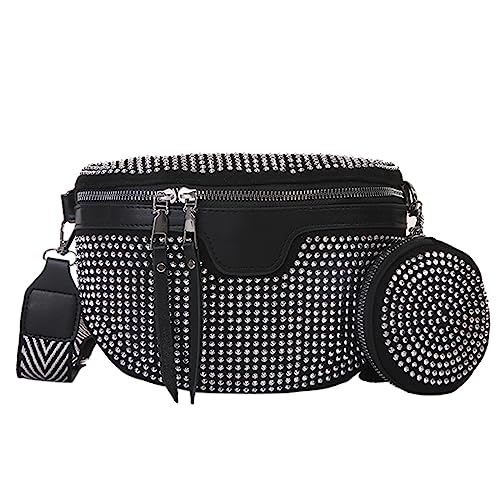 Bolso cruzado multicolor con diamantes ideal para festivales y paseos