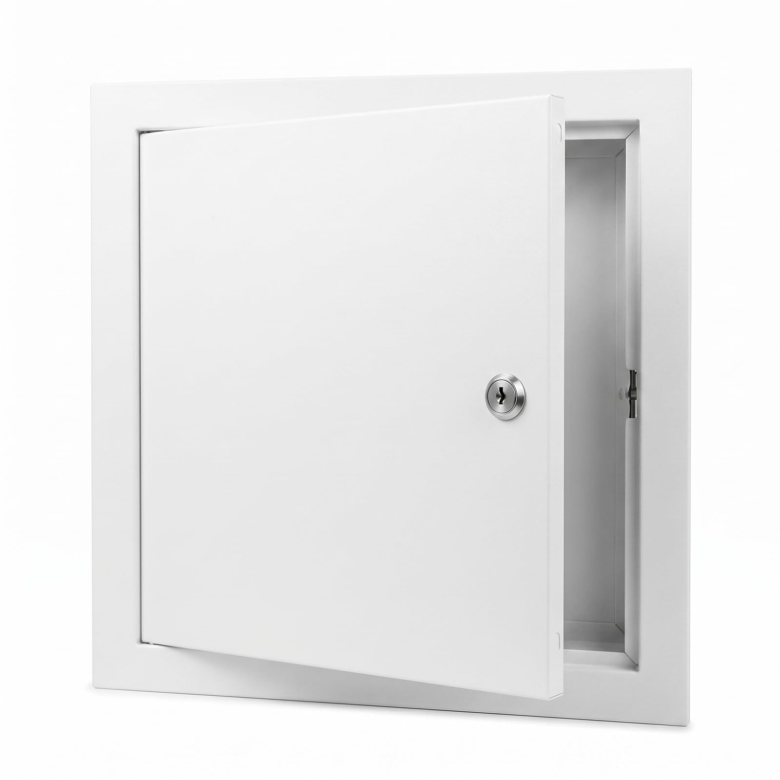 Trampilla de Inspección de Aluminio - Cierre sin Llave mediante Destornillador | Panel de Registro Metálico para Pladur, Paredes, Techos, Fontanería y Caja de Distribución(White,250 x600 mm)