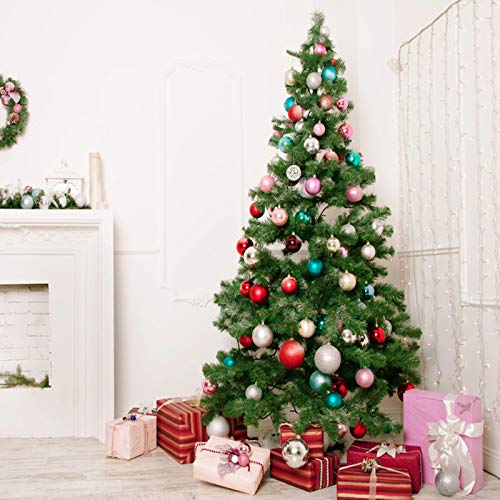 KOHMUI Holz Weihnachtsdeko Anhänger Set, Christbaumschmuck Weihnachtsbaumschmuck, Baumschmuck zum Hängen, 24 Christbaum Hirschkopf Rentier Weihnachtssnhänger mit 18 Frohe Weihnachten Aufkleber - Image 8