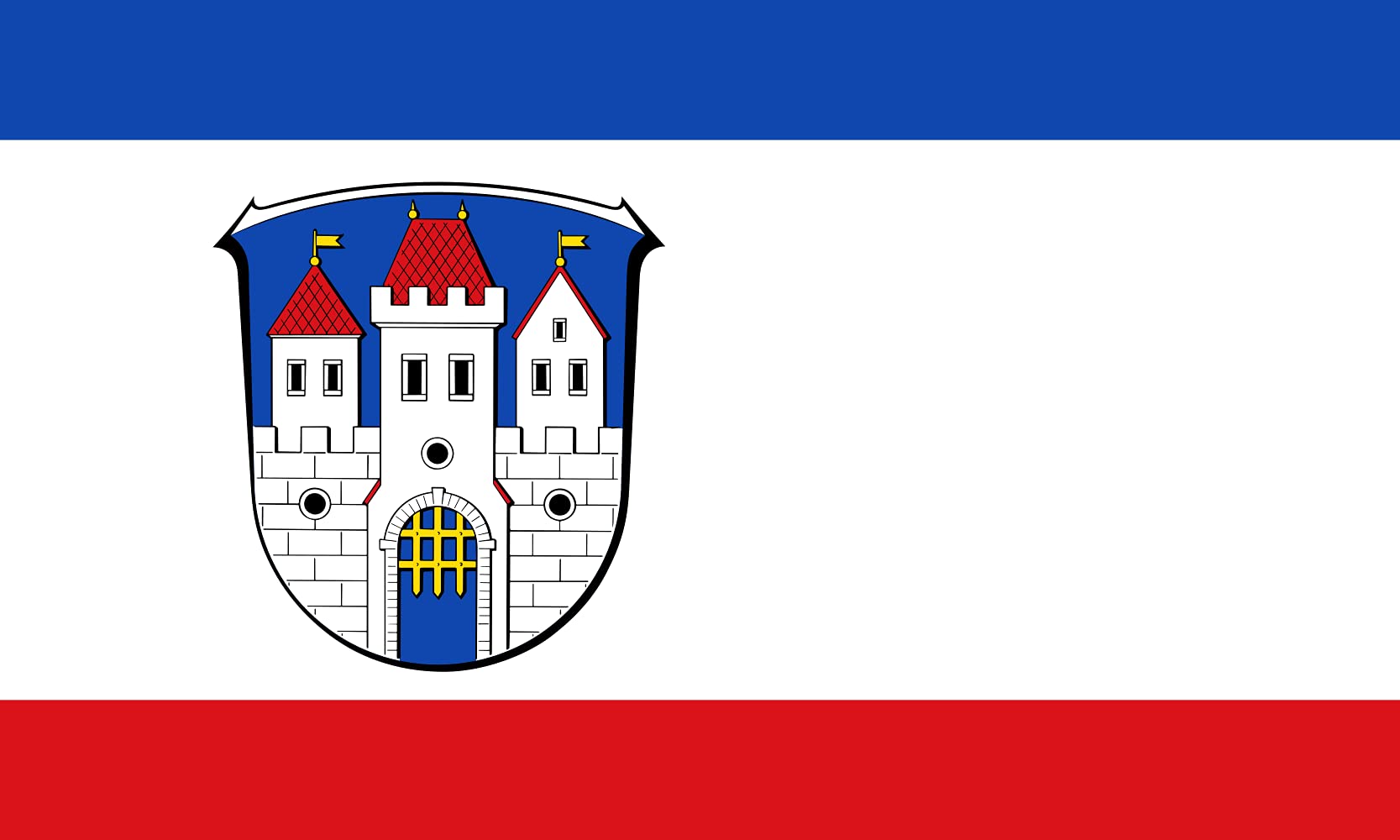 Drapeau Fischbachtal large pavillon Allemagne Hesse grand format extérieur