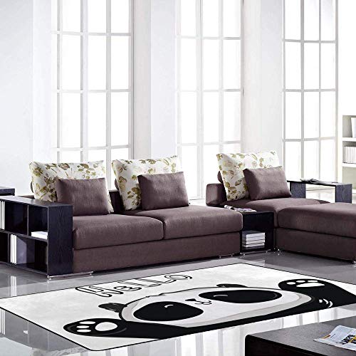 Tapis de sol panda lavable facile à nettoyer qui ne perd pas ses poils - 4