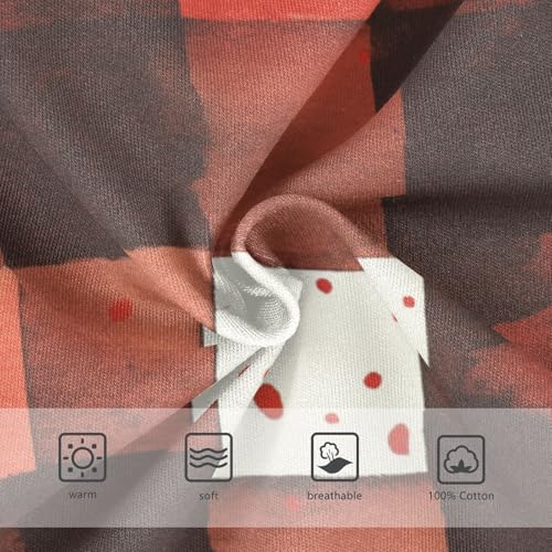 Buffalo Plaid Red Black Toddler Boys Comfort Kids Underwear Cute Undies3