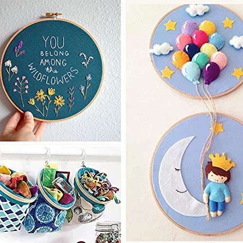 Image of JL Wooden Embroidery Frames /Ring /Hoop Set of 3 pcs: 5,7,9 for DIY, Needlecraft, Cross Stitch