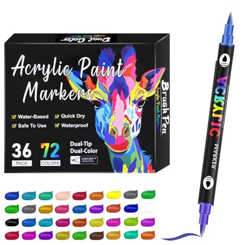 Stylo peinture acrylique pour décorer des galets en famille et créer sur verre