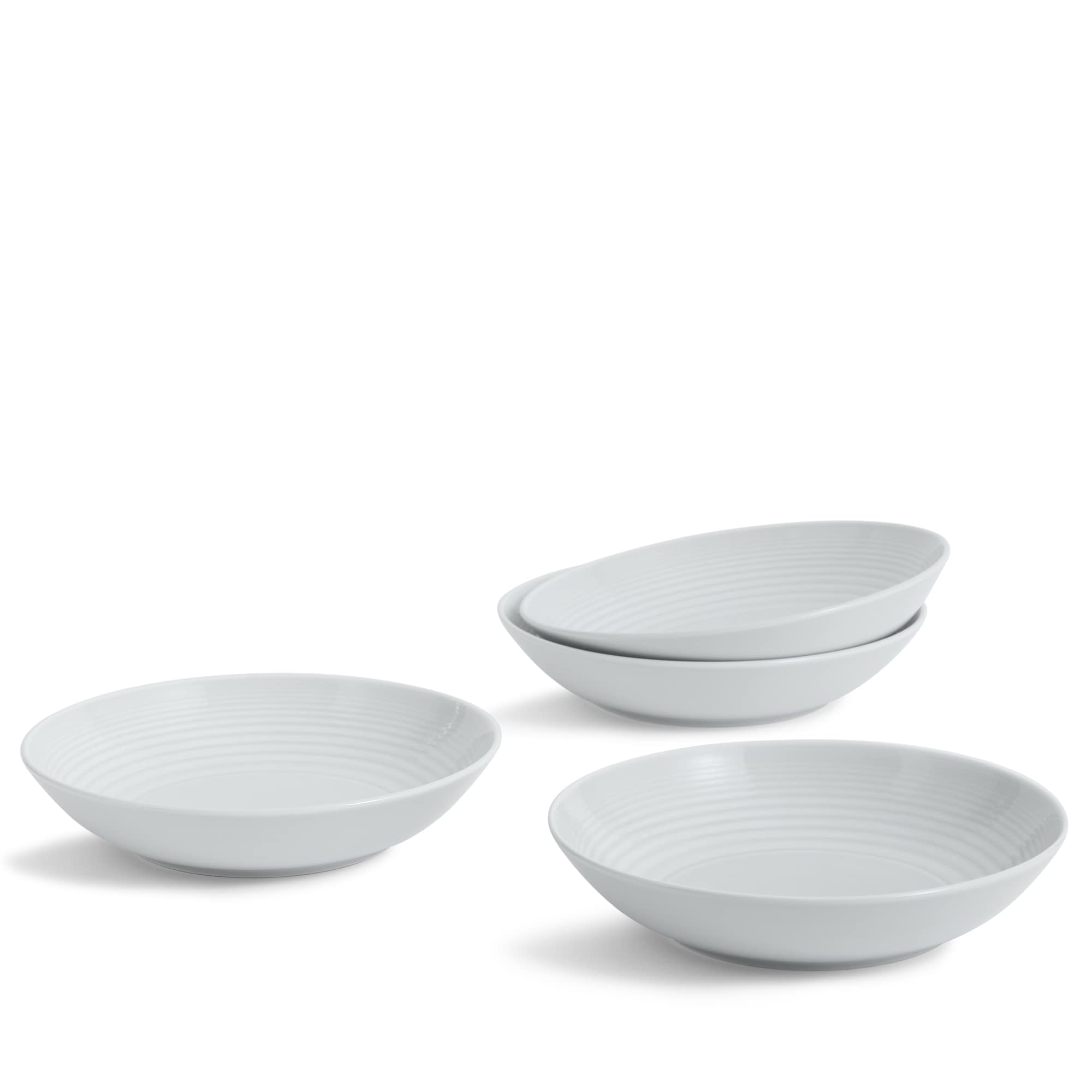 Bols à pâtes Gordon Ramsay Maze vaisselle grès gris clair 24 cm assiette creuse