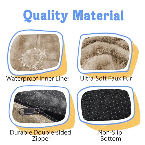 Image of Chez Paw Orthopedic Waterproof Dog Bed for Medium and Large Dogs | Egg Crate Foam, 4-Sided Bolster Support, Waterproof Liner, Non-Slip Bottom, Removable Bolster Cover, 36 x 27 Inch