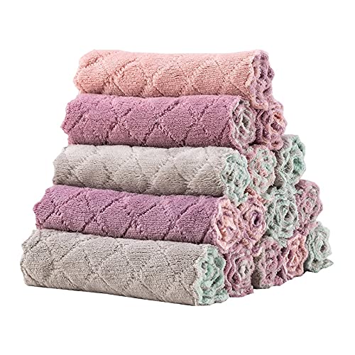 UNCOMMON Microfibre Kitchen Cleaning Napkins, Highly Absorbent, Soft, Multi-Purpose Wash Cloth for Kitchen, Car, Window, Stainless Steel, (Reusable) (4) (25 * 25cms) (B097LGZLBJ) Amazon Price History, Amazon Price Tracker