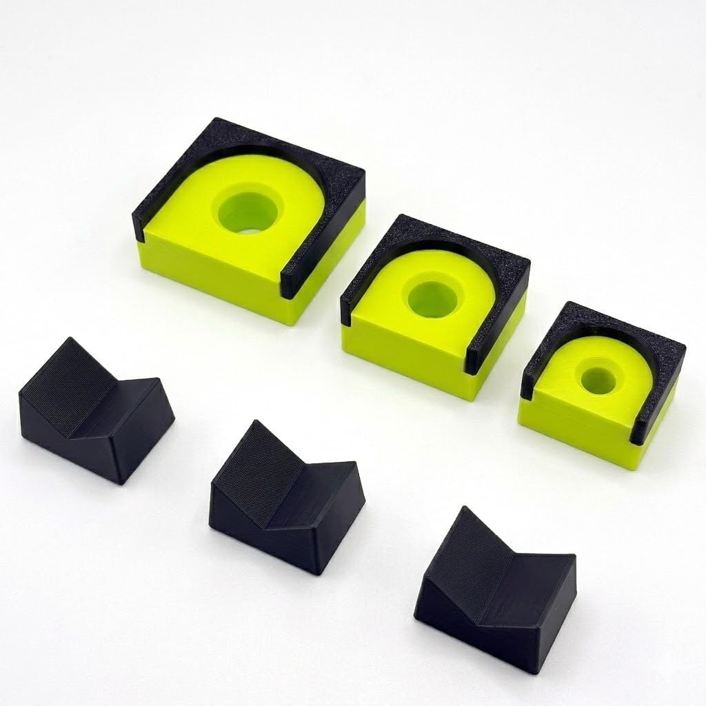 American3D Magnetic Ratchet Organizer (Black/Citrus Green, Combo - 3 Pack)