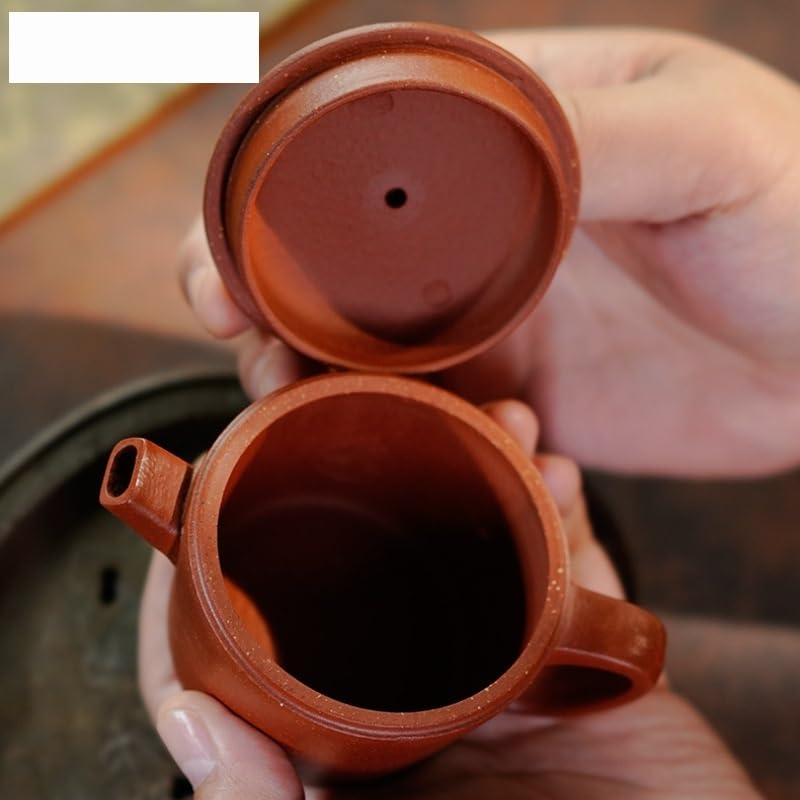 100 ml fioletowy gliniany czajniczek, duży kaliber ręcznie robiony czajnik gliniany z zaparzaczem zestaw do herbaty Zisha luźny czajnik herbaty herbata mleko kawa, czajniczek biurowy