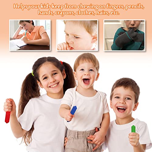 Chew Necklaces for Sensory Kids - 5 Pack Silicone Chewy Toys for ADHD, Autism, SPD, Oral Motor Therapy Tool with Textured Surface, Anxiety Relief Chewables - Image 6