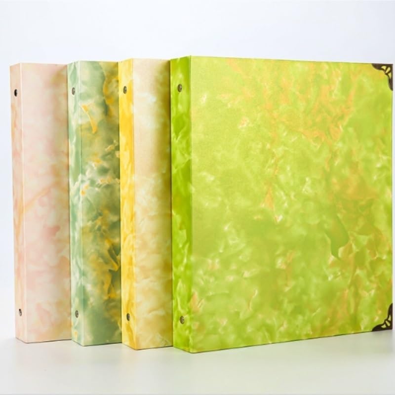 Travel Growth Commemorative Book ﻿ Three Ring Switch Metal Binder Folder Album Shell Card Album Applicable to photos, receipts, star cards, etc(black-JoJo's Bizarre Adventure1)