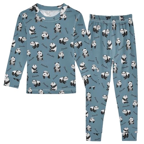 Cotton Pajamas Set 2 Piece Soft Comfy Cute Panda Pjs Long Sleeve Lounge Sleepwear