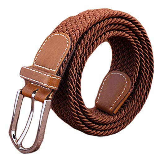 Andongnywell Men's Women's Elastic Fabric Woven Stretch Belts Web Braided Belt Waistband Waist Strap Waist Cinch