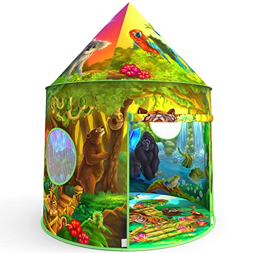 Impirilux Jungle Kids Play Tent Playhouse | Pop Up Fort For Boys And Girls With Storage Bag #TOP1