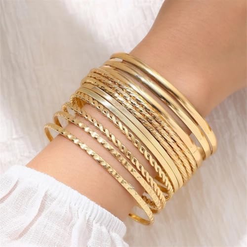 Image of Shining Diva Fashion Gold Plated Stylish Kada Bangle Cuff Bracelet for Women & Girls