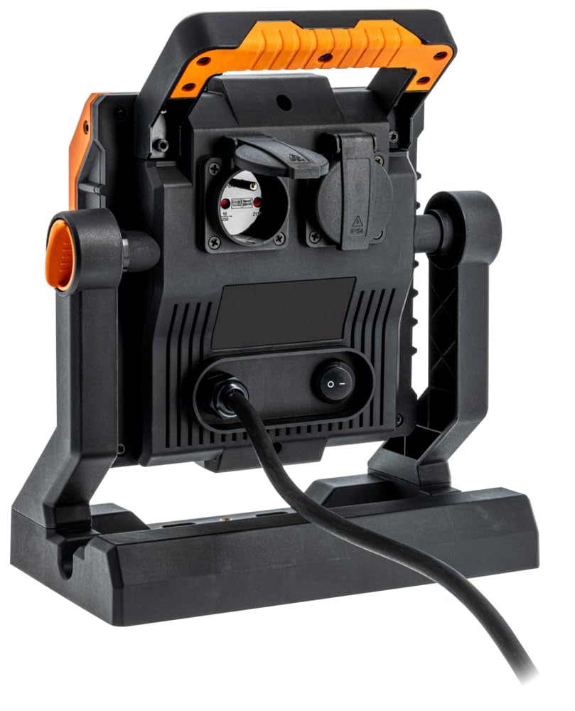BATILEC - Projecteur De Chantier 4000 Lm + 2 Prises - Câble 3m