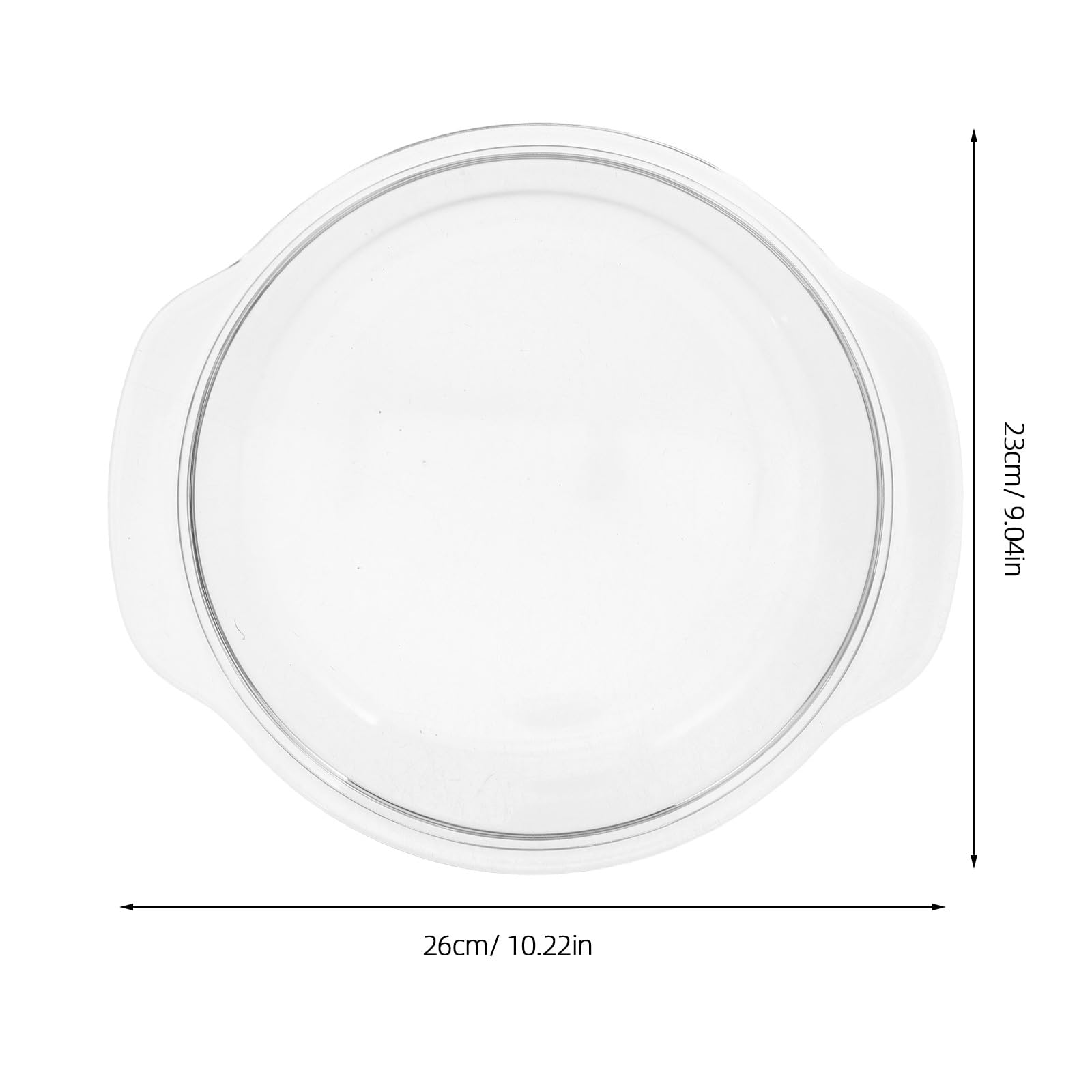 POPETPOP Glasabdeckung 25,4cm Mikrowellen Tellerabdeckung mit Ölbeständigem Spritzschutz für Kochtöpfe und Servierschüsseln