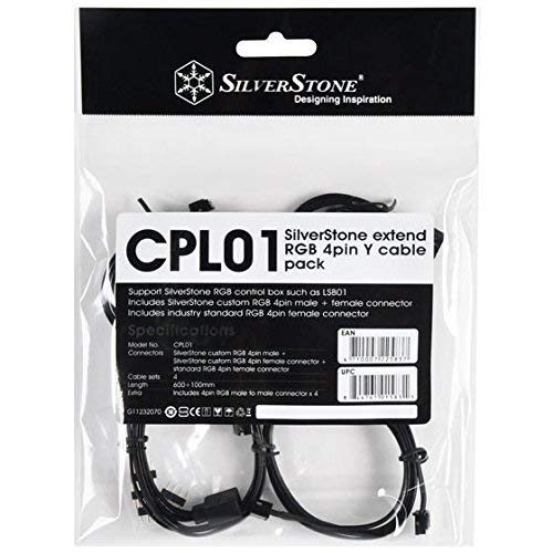 SilverStone SST-CPL01 Extend RGB 4Pin Y Cable Pack