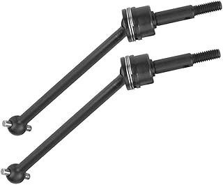 Tbest 1Pair RC Car Drive Shaft, Vehicle Front Rear Drive Shaft Universal Drive Shaft CVD for 1:10 RC car(Black) Jlb Cheetah Drive Shaft Jlb Cheetah Parts Drive Shaft Upgrade