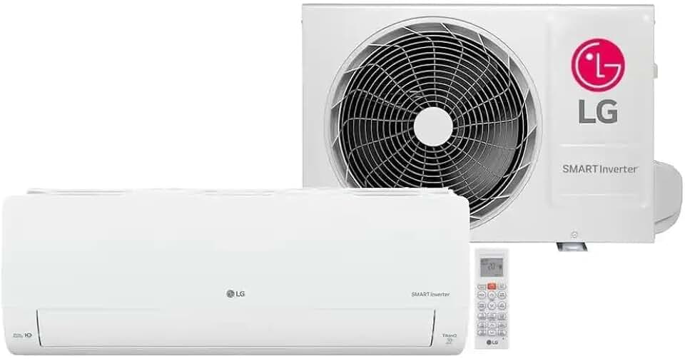 Ar Condicionado Split Hi Wall LG Inverter Smart Voice AI 12.000 Btus Frio 220v R-32
