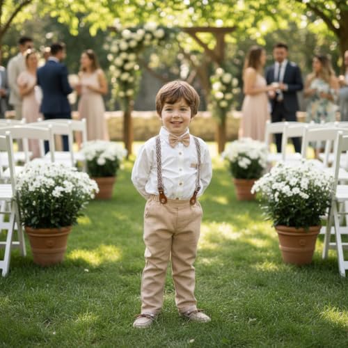 Image of Volunboy Boys Formal Wedding Guest Ring Bearer Dress Clothes