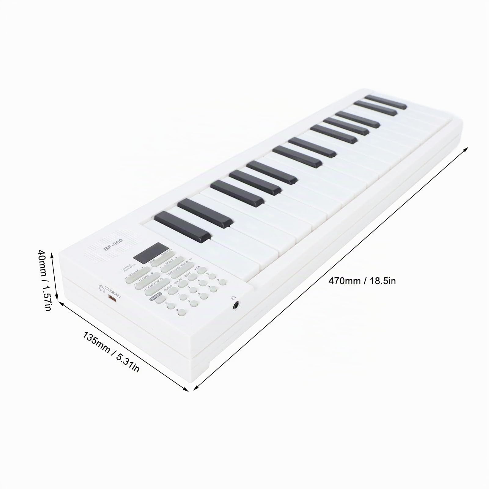 Tastiera per Pianoforte Pieghevole a 61 Tasti, Tastiera Elettrica Ponderata, Tastiera Musicale Digitale per Pianoforte da Viaggio Portatile per Principianti, con Riproduzione