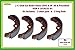 TurTuff (4) Club Car Brake Shoes 1995 and Up DS and Precedent Golf Carts
