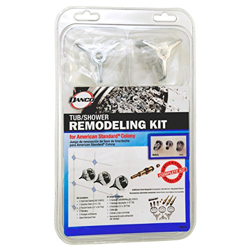 DANCO Bathtub and Shower 3-Handle Remodel/Rebuild Trim Kit for American Standard Colony Faucets | Cross-Arm Handle | 9C-23H, 9C-23C, 11C-1D | Chrome (39614) by Danco - Image 7