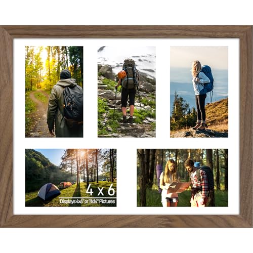 Lacopgr 4�C���`x6�C���` �ؐ��t�H�g�R���[�W���t���[�� �J����5�A11�C���`x14�C���` �}���`�ʐ^�t���[�� �R���[�W�� �Ǒ��� �ؐ��A�E�H�[���i�b�g�u���E��