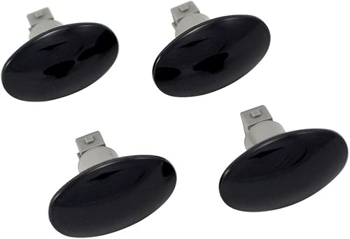 Miniatura 7 de VMS RACING Conector de marcador lateral OEM, luces LED de guardabarros en lentes ahumado, LED rojo y ámbar FSM 264132BK (kit de 4 piezas) compatible