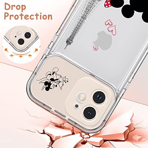 Joysolar For Iphone 12 6.1" Cute Phone Case With Makeup Mirror, Cartoon Phone Cases For Women Teen Girls Kids Funny Kawaii Cool Unique Protective Cover For Iphone 12, Mini Miki #TOP5