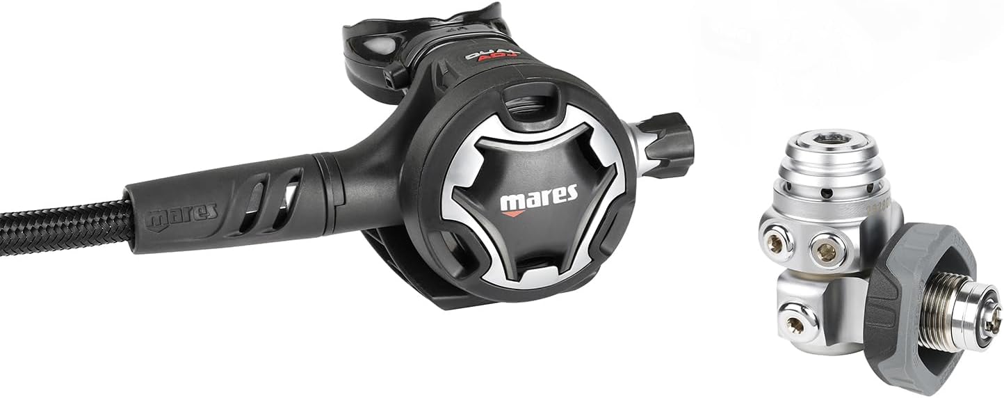 Mares Dual ADJ 62X Scuba Diving Regulator - Durable Lightweight Compact First & Second Stage Regulator for Scuba Divers - 416278