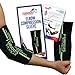Furious Fitwear Elbow Compression Sleeve for Tennis, Golfers, Basketball & Weight Lifting - Sports Brace or Sleeves Support for Bicep Pain & Triceps Tendonitis, Bursitis & Cubital Tunnel - Single